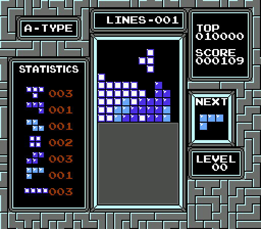 nes classic tetris