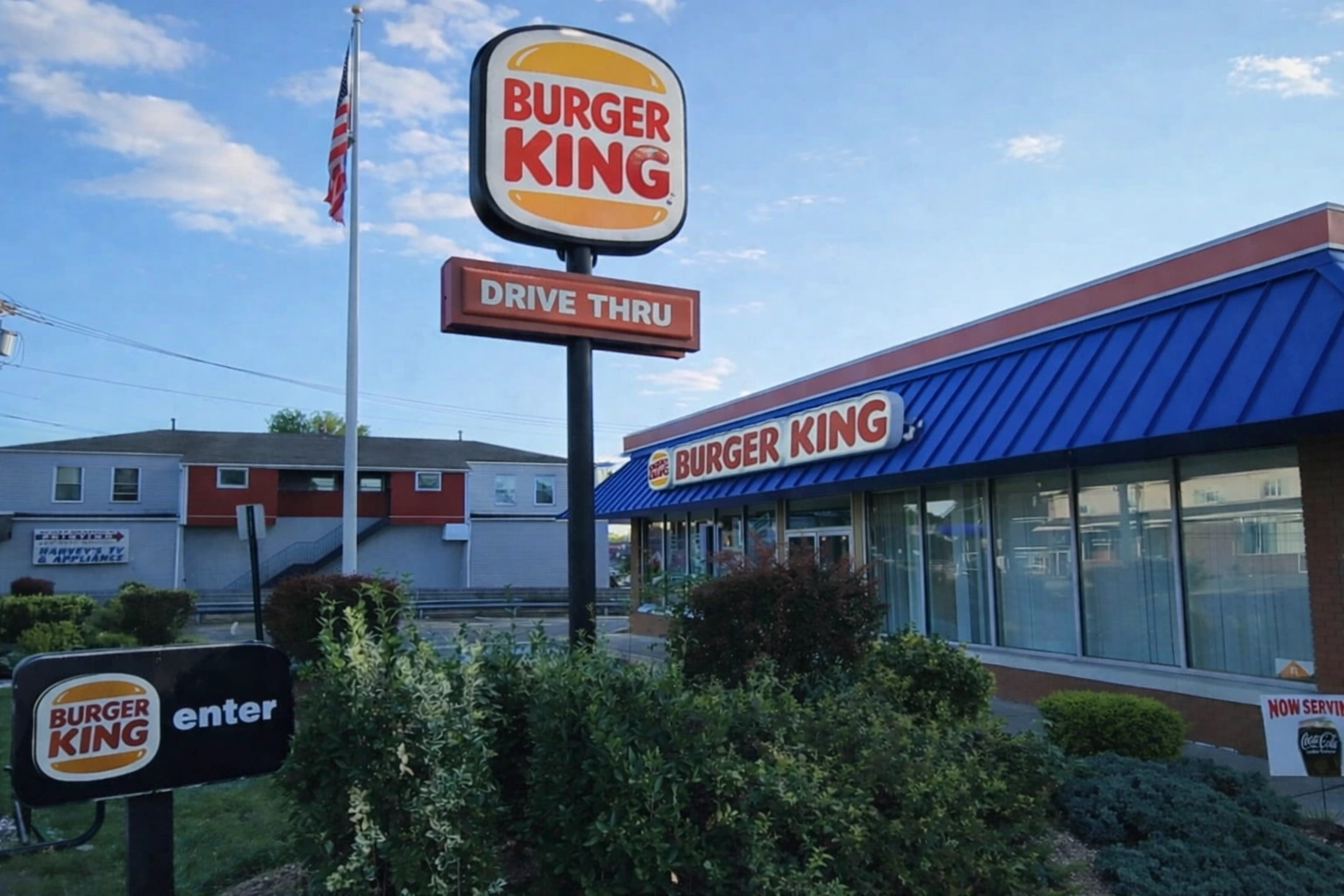 Blue-top Burger King