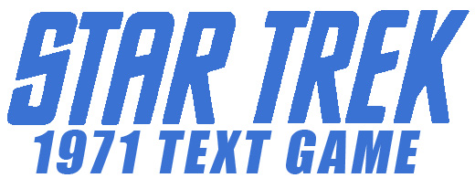 Star Trek 1971 Text Game