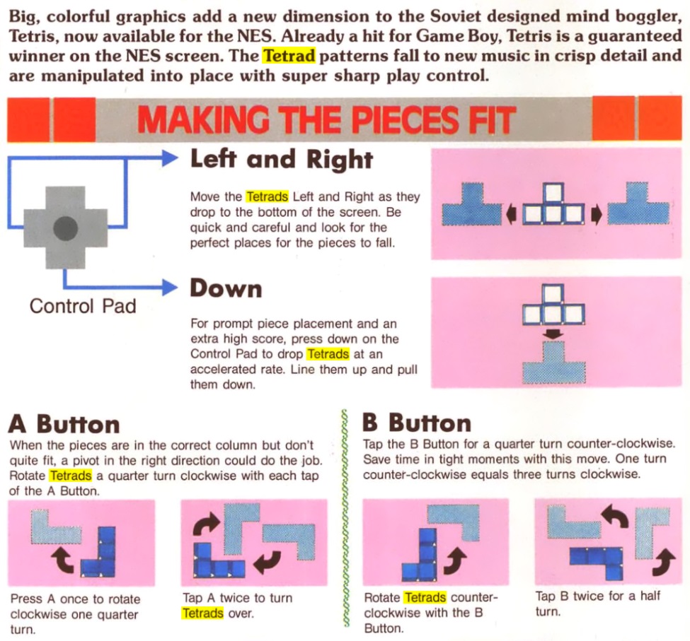 Tetris Board Game Milton Bradley Nintendo Elorg 1989